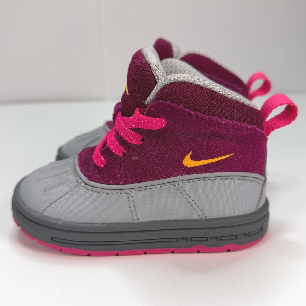 Nike ACG Woodside 2‎ High Raspberry Red Sneaker Boot Toddler 6